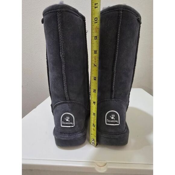 BEARPAW  WOMEN'S PURPLE SUEDE SHEEPSKIN/WOOL LINED WINTER BOOTS SNOWSIZE 6 - Picture 6 of 7